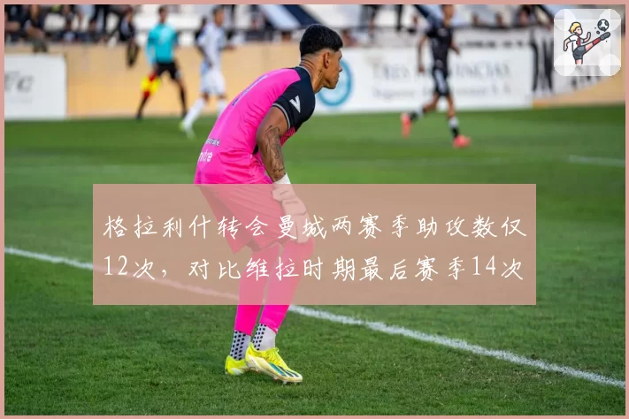 格拉利什转会曼城两赛季助攻数仅12次，对比维拉时期最后赛季14次不升反降